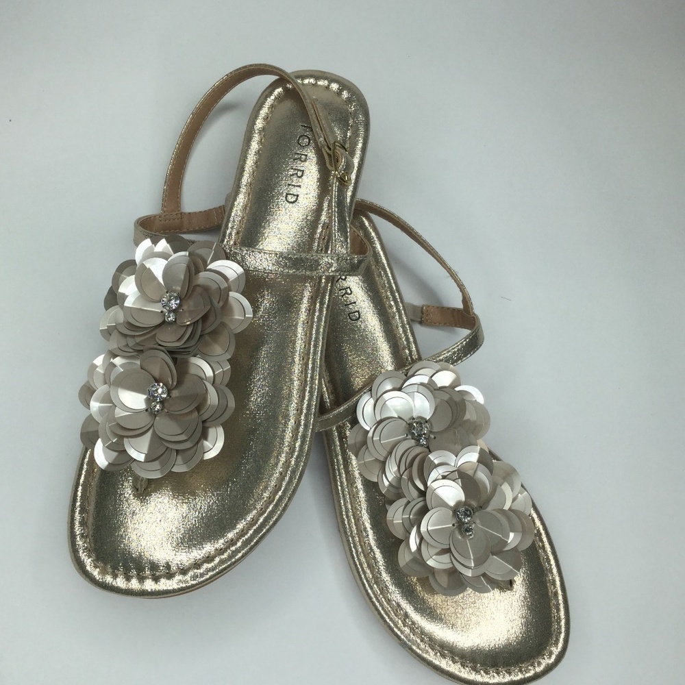New TORRID Rhinestones Sparkling Sandals Size 8W